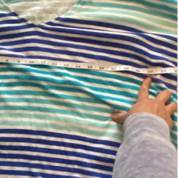 LILLY PULITZER XXS-XS TRADEWIND STRIPED POM POM TRIM CAFTAN DRESS - Picture 6 of 8